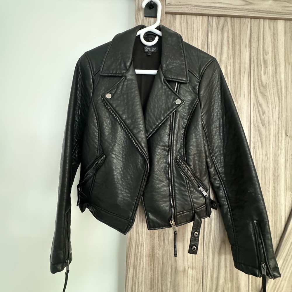 TOP SHOP leather jacket